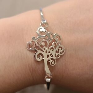 Tree of life sterling silver bracelet